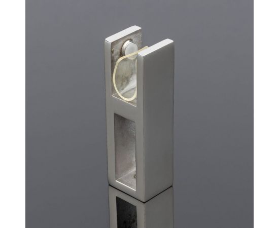 Держатель стекла SERVICE PLUS сквозной, 30x10, хром, sus304 S02-501CR/sus304 