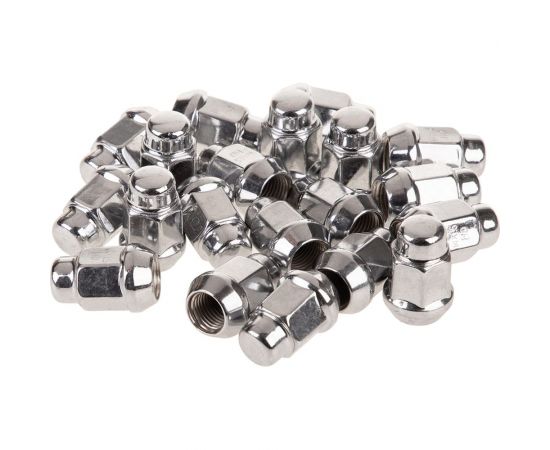 Гайка конус M14x1.50, закрытая 35 мм, ключ 3/4""(19 мм), хром 039, 20 шт SKYWAY S10602039 