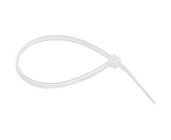 Хомуты СИБРТЕХ 200x3,6 мм, пластмассовые, белые, 100 шт 45527 