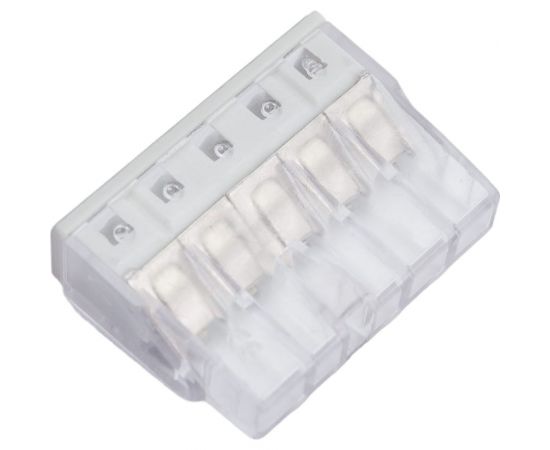 Компактная клемма СМК ЭРА NO-224-31 серия 205, 5 отверстий, 0,5-2,5 мм Б0043949 – изображение 2