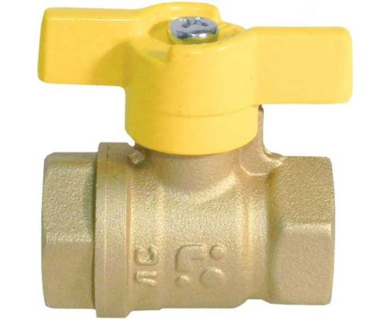 Шаровой кран БАЗ 11Б27п Ду20 А10/1 газ вр/вр бабочка PN40 БАЗ.А10.1.20.40 – изображение 3