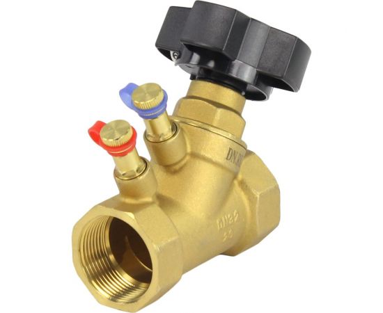 Балансировочный латунный клапан DN.ru КБЛР-032-16 Ду32 Ру16, L=95 мм, муфтовый D080-00507 – изображение 2