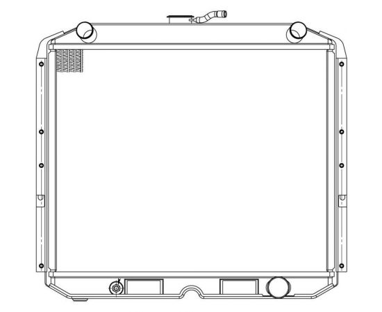 Радиатор охлаждения для автомобилей Урал 4320/5323 с двигателем ЯМЗ LUZAR LRc 12Y8 – изображение 2