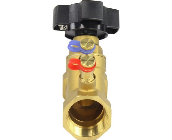 Балансировочный латунный клапан DN.ru КБЛР-032-16 Ду32 Ру16, L=95 мм, муфтовый D080-00507 – изображение 9