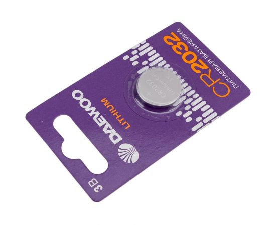 Литиевая батарейка DAEWOO CR2032 Lithium BL-1 5034174 – изображение 3