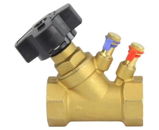 Балансировочный латунный клапан DN.ru КБЛР-032-16 Ду32 Ру16, L=95 мм, муфтовый D080-00507 – изображение 7