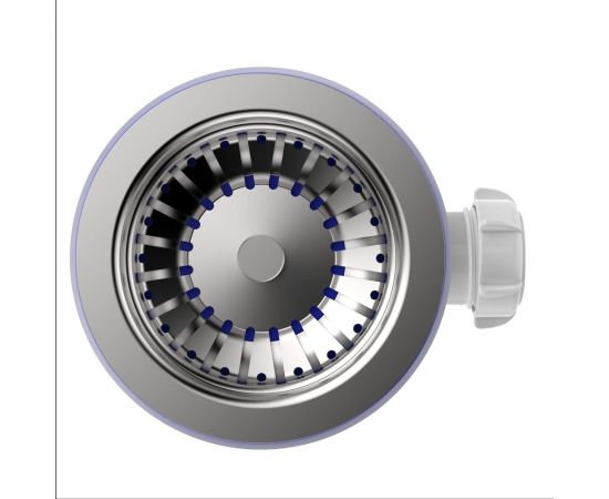 Выпуск Aquant 3 1/2" с металлической реш. с отводом под перелив NV250-40-MR – изображение 5