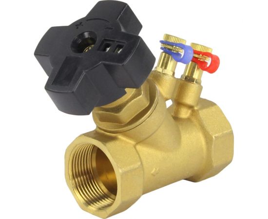 Балансировочный латунный клапан DN.ru КБЛР-032-16 Ду32 Ру16, L=95 мм, муфтовый D080-00507 – изображение 6