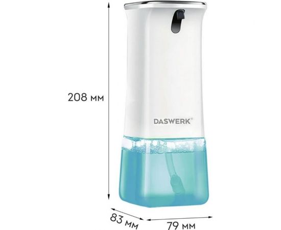 Сенсорный бесконтактный дозатор для жидкого мыла-пены DASWERK 350 мл 607844 – изображение 10