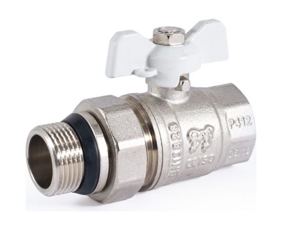 Шаровой кран PROFACTOR PF STANDARD с полусгоном, с уплотнением, в/н, ручка бабочка, 3/4 дюйма PF UBV 325 UR 