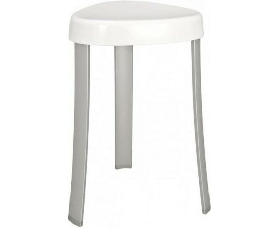 Стул для ванной PRIMANOVA 25x29x45 см, белый, с алюминиевыми ножками, нагрузка - 120 кг M-KV17-01 