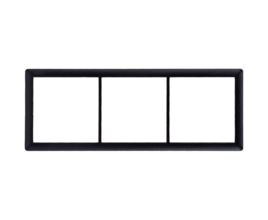 Трехпостовая рамка CGSS горизонтальная/вертикальная, черная Практика PL-P103-BCM 