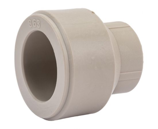 Муфта переходная VALFEX PP-R серая, 63х32 мм, вн/нр пайка 10006332Г 127-0400 