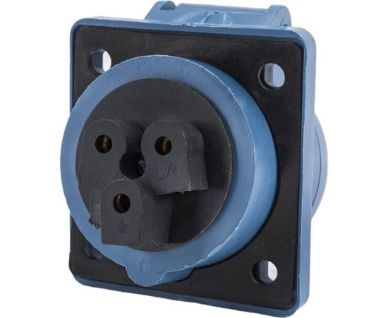 Кабельная розетка IEK, скрытая, 16А, 2Р+E, IР44, 250В, 413, ИЭК PSR41-016-3 – изображение 5