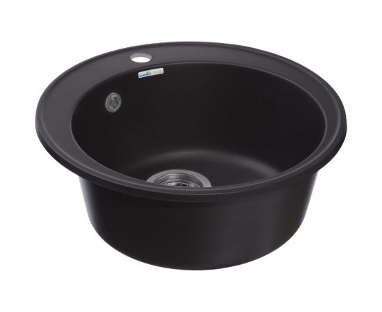Мойка GRANFEST QUARZ чаша, D=480 мм, черный 08 черный – изображение 3