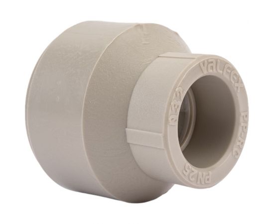Муфта переходная VALFEX PP-R серая, 63х32 мм, вн/нр пайка 10006332Г 127-0400 – изображение 4