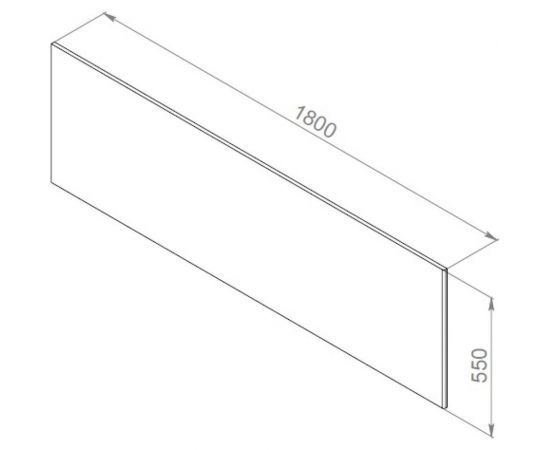 Фронтальная панель для ванны AM.PM Inspire 2.0, 180х80 см W52A-180-080W-P – изображение 2