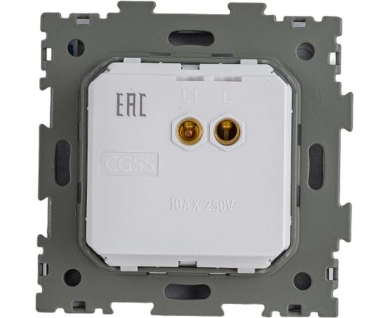 Одноклавишный выключатель CGSS черный Практика PL-W101-BCM – изображение 3