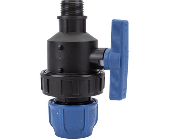 Шаровой кран VALFEX ПНД компрессионный цанга - наружная резьба, разборный 40x1"" 1210012640100 – изображение 4