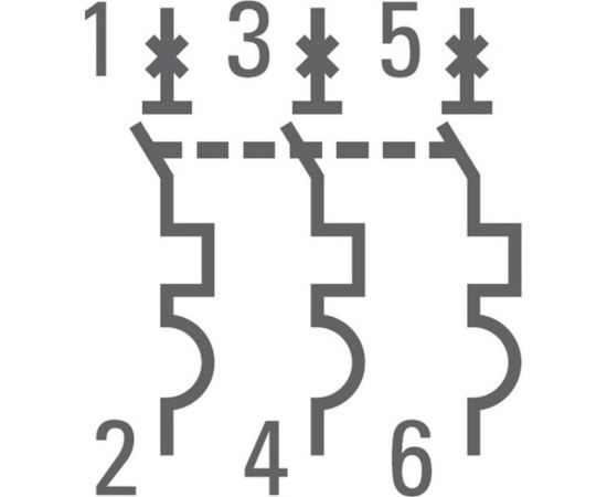 Автоматический выключатель EKF ВА 47-63, 3P, 50А, 4,5kA, PROxima, mcb4763-3-50B-pro – изображение 3