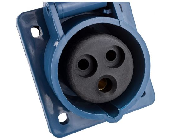 Кабельная розетка IEK, скрытая, 16А, 2Р+E, IР44, 250В, 413, ИЭК PSR41-016-3 – изображение 2