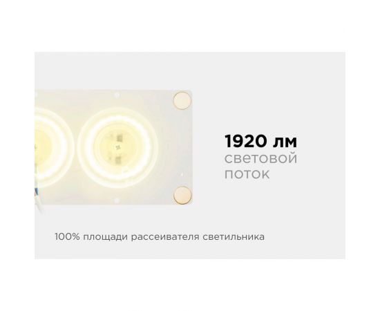 Светодиодная плата Apeyron 220В, 24Вт прямоугольная с линзой, ТБ 02-21 – изображение 11