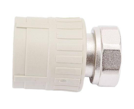 Муфта RTP с накидной гайкой на металлическом штуцере, внутренняя резьба, D32х1 мм, серая 15827 – изображение 2