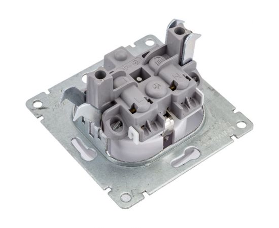 Одноместная розетка UNIVersal серия афина с/з, с/у, 16а, 220в, белая еврослот A0028 – изображение 5