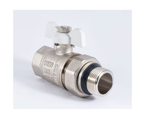 Шаровой кран PROFACTOR PF STANDARD с полусгоном, с уплотнением, в/н, ручка бабочка, 3/4 дюйма PF UBV 325 UR – изображение 2