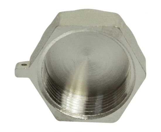 Заглушка VRT 1/2"", внутренняя, с контрольным отверстием, никель 1910-000015 503080 – изображение 4
