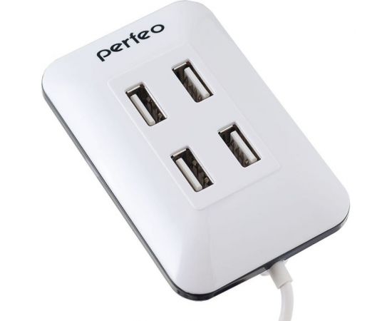 USB-концентратор Perfeo USB-HUB 4 Port, белый 30008643 