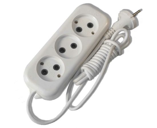 Сетевой удлинитель V.I.-TOK У3-О 5м (ПВС 2x1) /40/ 30005л 