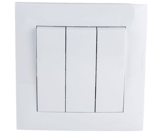 3-клавишный выключатель EKF Валенсия, 10А белый PROxima EWV10-024-10 