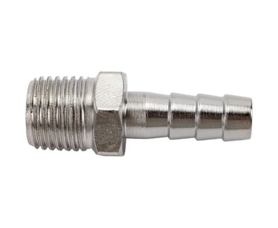 Штуцер елочка 8 мм - наружная резьба 1/4" Pegas pneumatic 4002 