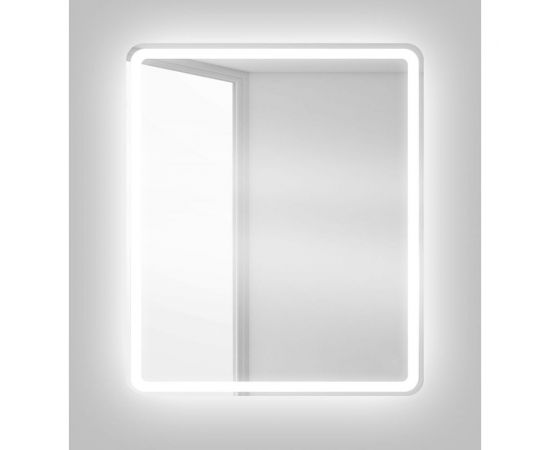 Зеркало со встроенным светильником и кнопочным выключателем BelBagno SPC-MAR-600-800-LED-BTN 