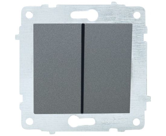 2-клавишный выключатель OVIVO Loft дымчатый 600-000211-202 