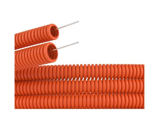 Труба ПНД с протяжкой 32мм 25м оранжевая DKC 71532 – изображение 3