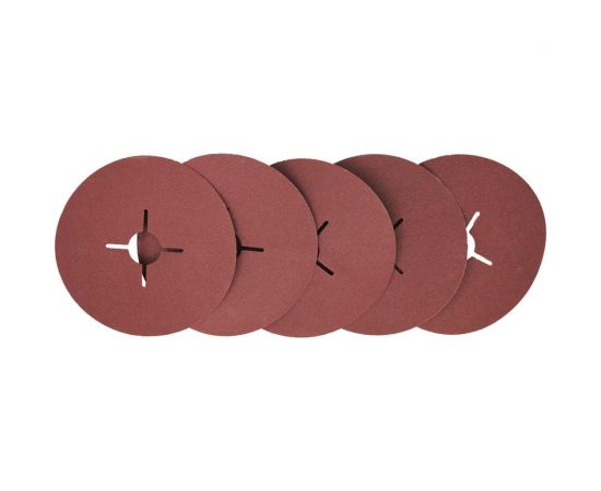 Круг шлифовальный фибровый 125 мм, Р120, 5 шт On 19-05-060 – изображение 3