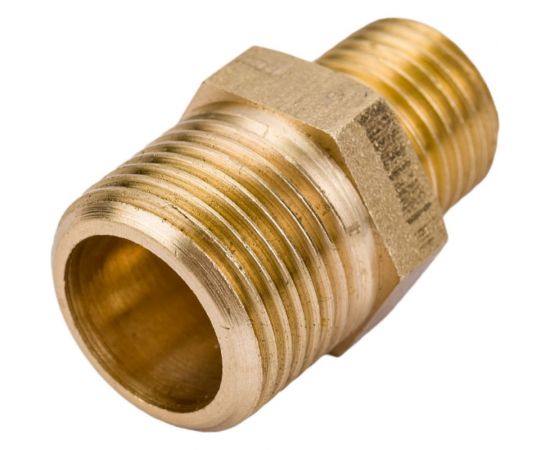 Переходной ниппель Гроссис (латунь) НР 3/8"" х 1/4"", шт 0730406 – изображение 4