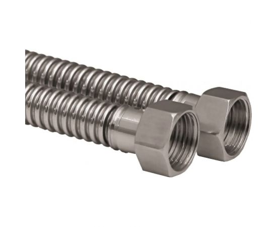 Сильфонная подводка для газа AQUALINE 1/2 вн-вн, 40 см 7005 – изображение 2