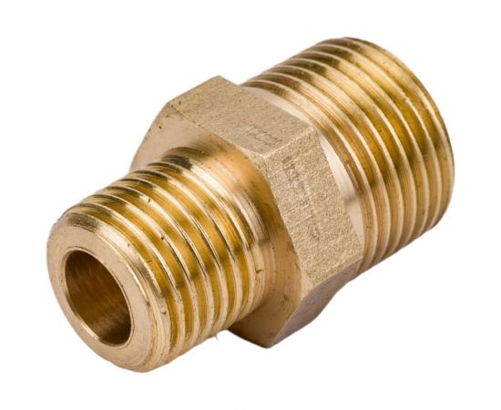 Переходной ниппель Гроссис (латунь) НР 3/8"" х 1/4"", шт 0730406 – изображение 3