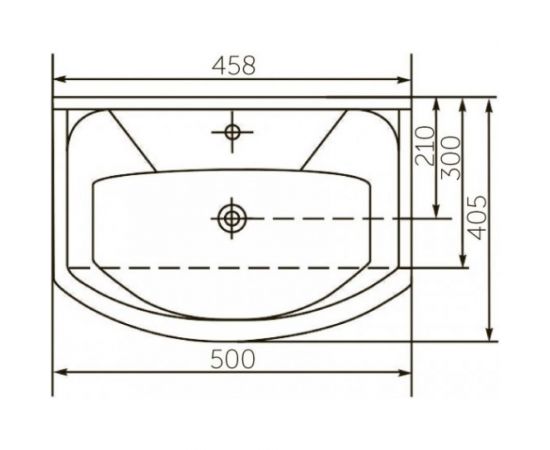Умывальник Rosa Элеганс 500 У25940 – изображение 2