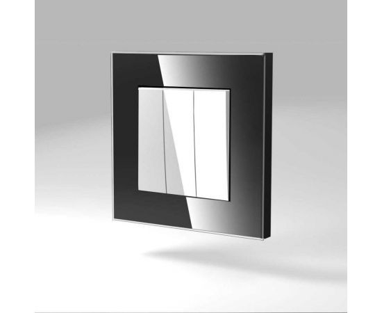 Трехклавишный проходной переключатель CGSS, белый Эстетика GL-W103-PWCG – изображение 2