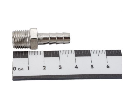 Штуцер елочка 8 мм - наружная резьба 1/4" Pegas pneumatic 4002 – изображение 2