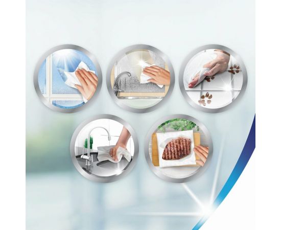 Бумажные впитывающие полотенца ZEWA Premium Decor 2-х слойные, 4 рулона, 4x14 м 144124 113849 – изображение 5