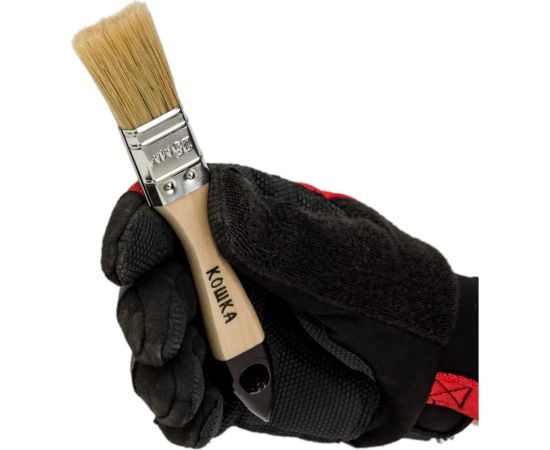 Плоская кисть 888 натуральная щетина 1 - 25 мм * 12 мм Сказка 0126010 – изображение 2