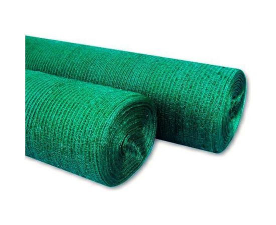 Сетка фасадная (3х10 м; темно-зеленая; затенение 35%) Мегапласт 1453 