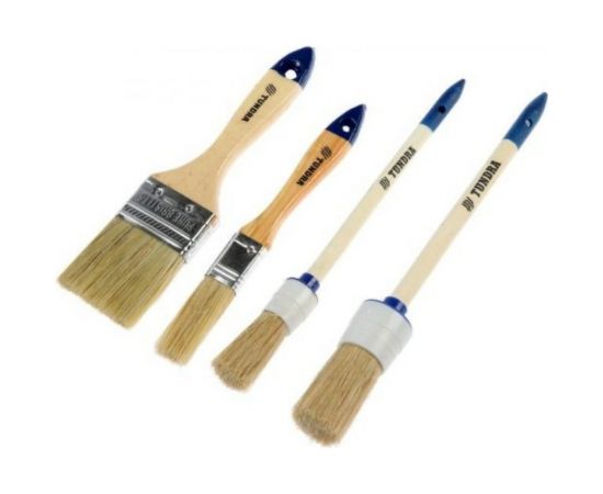 Набор кистей ТУНДРА, 4 шт. 1818260 