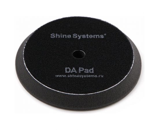 Полировальный круг ультрамягкий DA Foam Pad Black 130 мм, черный Shine systems SS557 