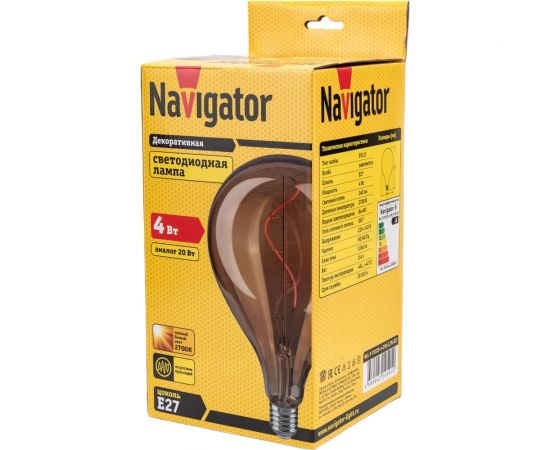 Лампа Navigator 14 501 NLL-F-PS125-4-230-2.7K-E27 14501 – изображение 5